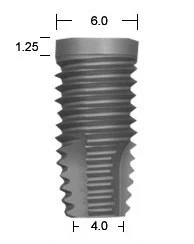 Full OSSEOTITE Certain Parallel Walled (6.0)